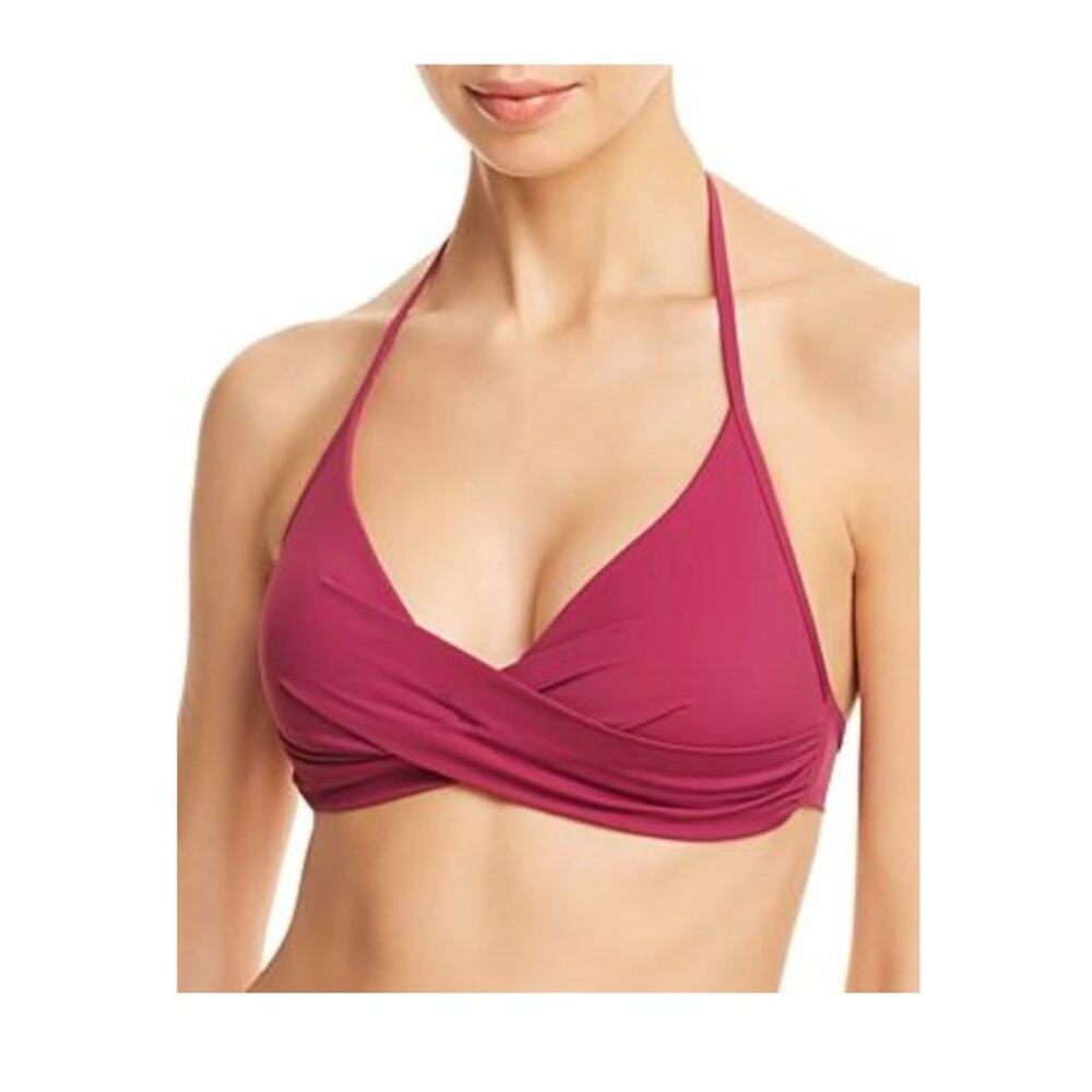 NWT Red Carter Rose Twist Triangle Bikini Top S